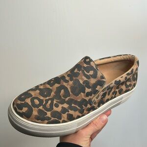 Steve Madden Gills Leopard Sneakers Shoes Size 8